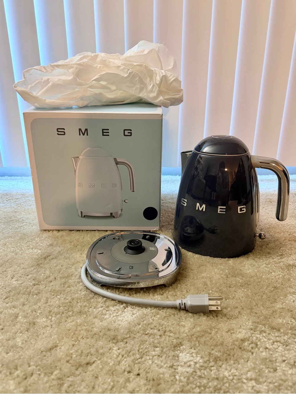 SMEG Electric Kettle – Navy Blue, 1.7L
